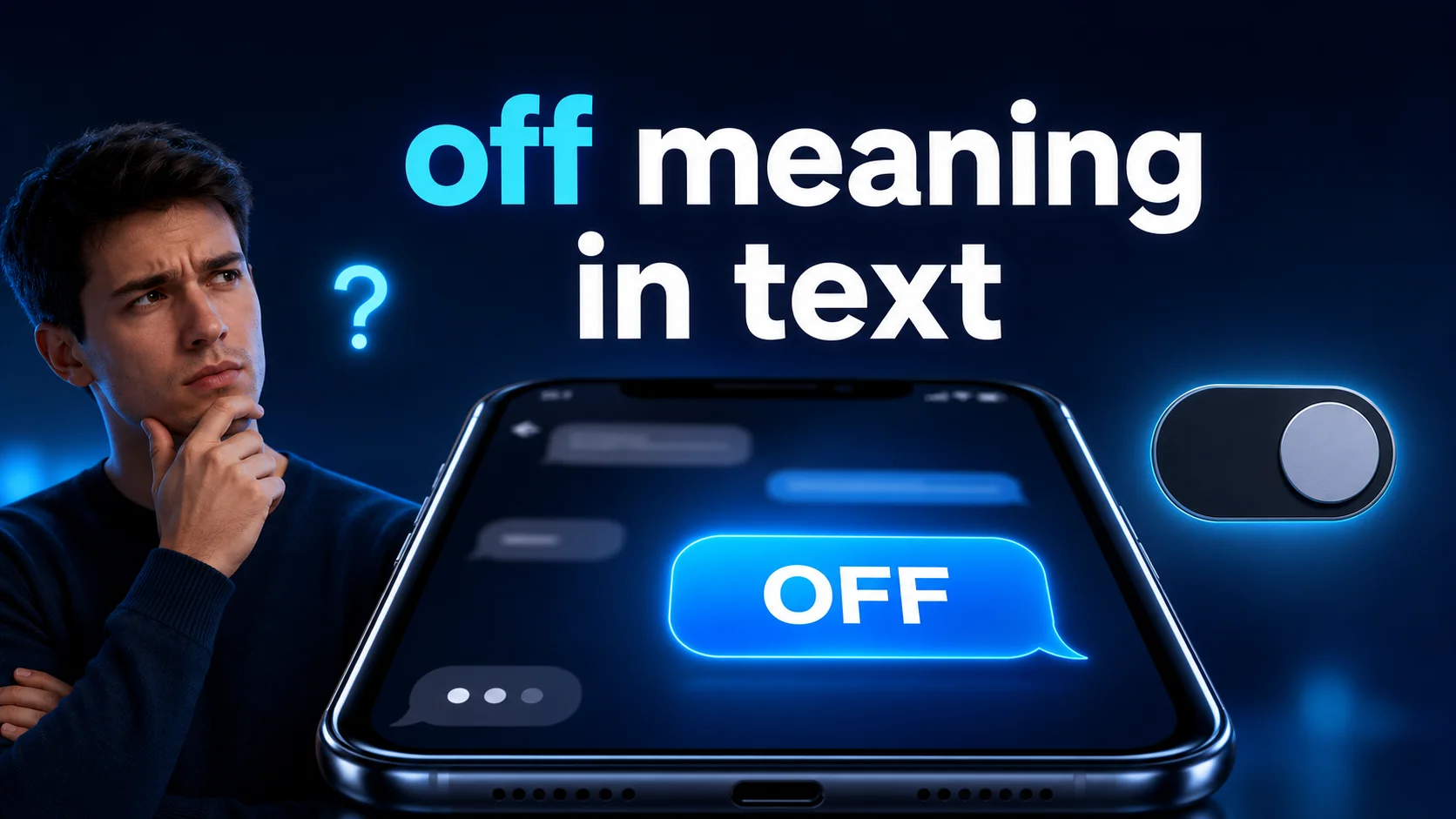 Off Meaning in Text: Is Something Wrong or Cancelled?
