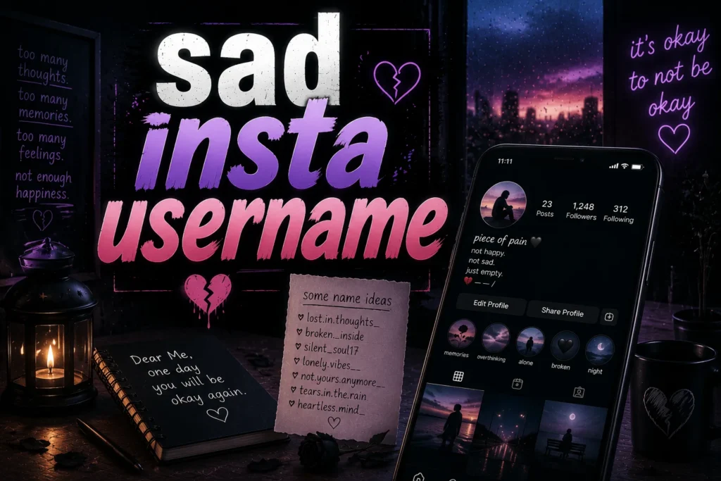 200+ Sad Insta Usernames: Aesthetic Ideas