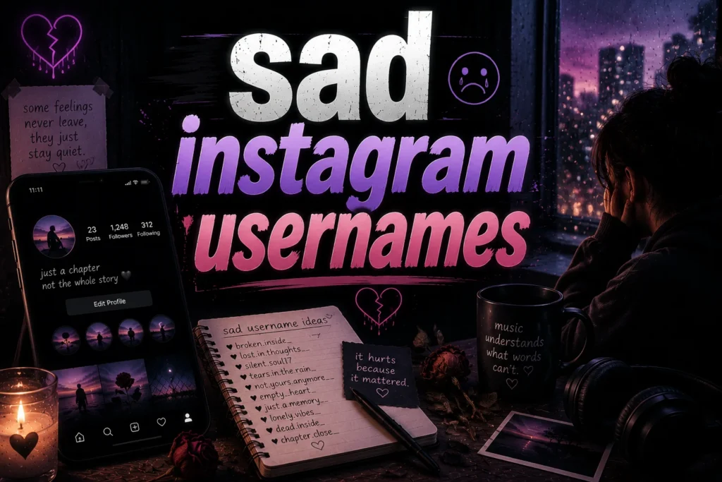 200+ Sad Instagram Usernames: Aesthetic Ideas