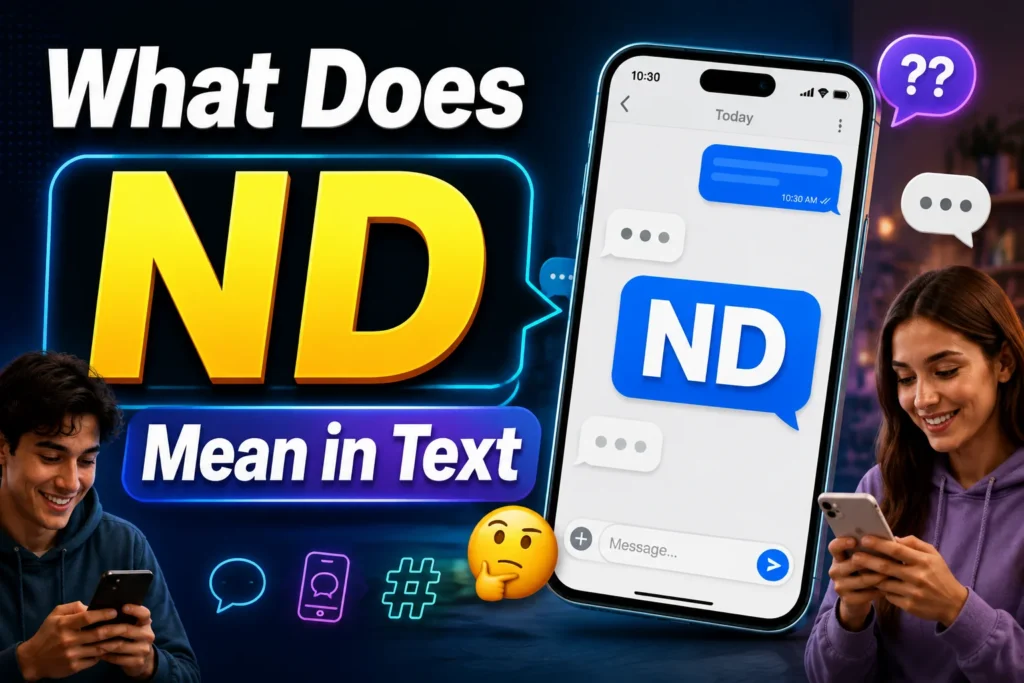 What Does ND Mean in Text? Meaning, Uses & Examples