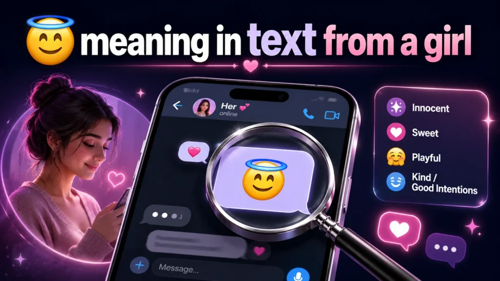 😇 Meaning in Text From a Girl: Is She Flirting?