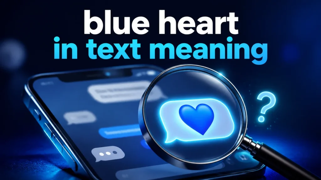 Blue Heart in Text Meaning: Friendship or Real Love?