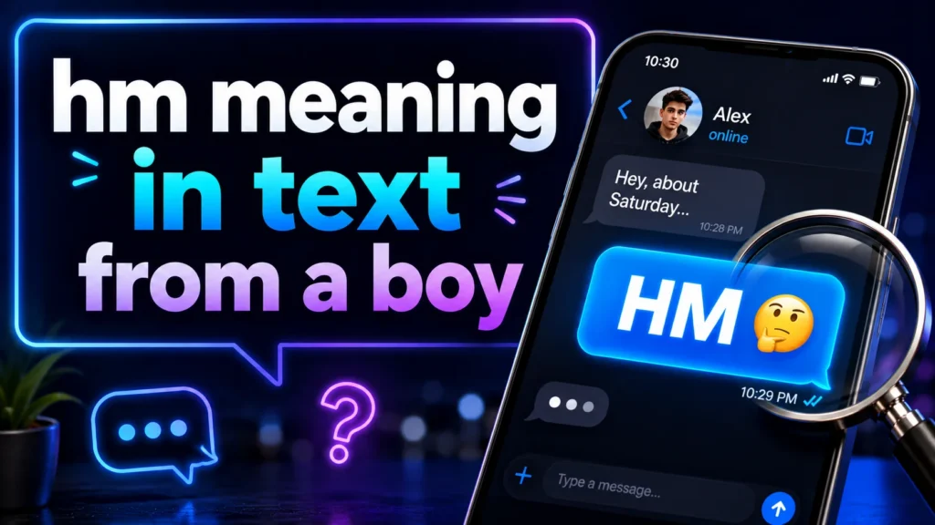 HM Meaning in Text From a Boy: What Does He Mean?