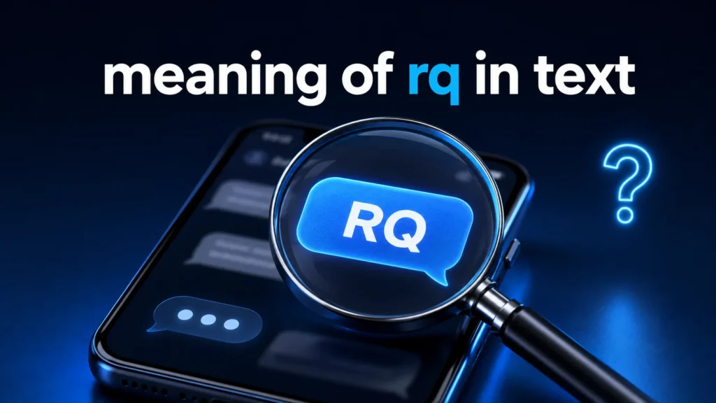 Meaning of RQ in Text: Real Quick or Something Else?