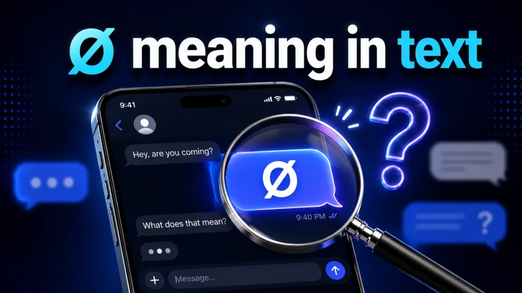 Ø Meaning in Text: What Does ø Really Mean?