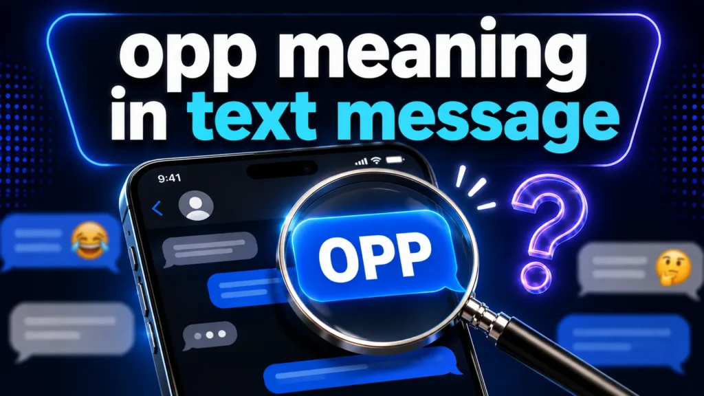 Opp Meaning in Text Message: What Does Opp Mean?